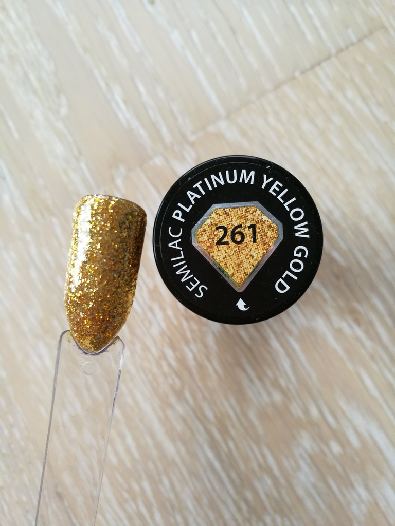 LAKIER HYBRYDOWY SEMILAC PLATINUM 261 YELLOW GOLD