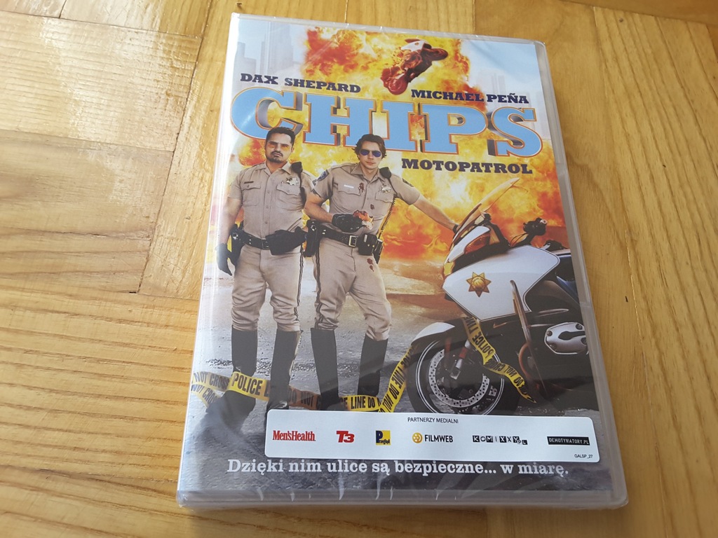 CHiPS: MOTOPATROL, FILM,  NOWY, DVD, FOLIA