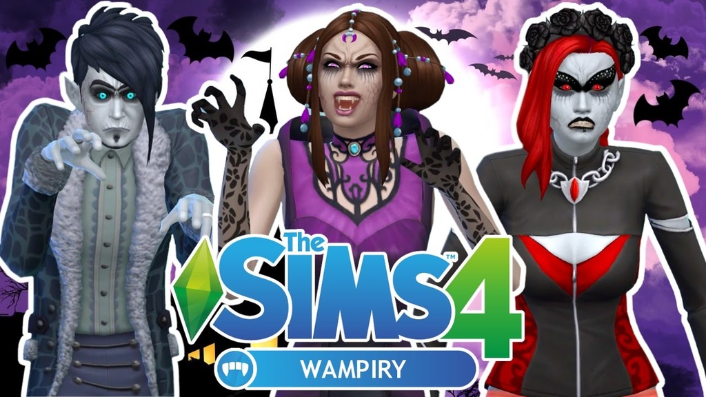 THE SIMS 4 + WSZYSTKIE AKTUALNE DODATKI WAMPIRY !