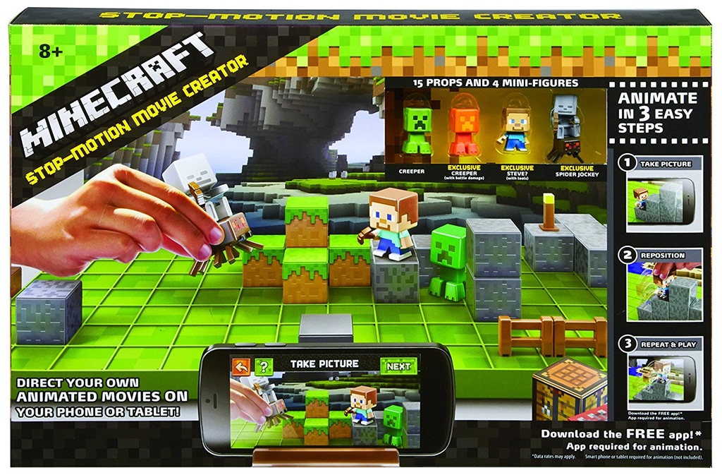 minecraft stop motion movie mattel cmh76 Myszków