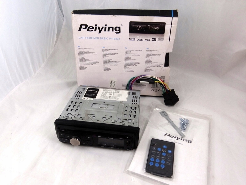 RADIO SAMOCHODOWE PEIYING PY-6334 CD MP3 SD USB