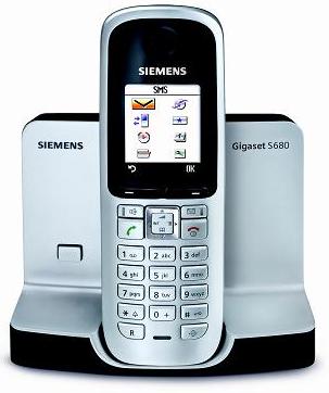 Telefon Simens Gigaset S680 titanium z bazą