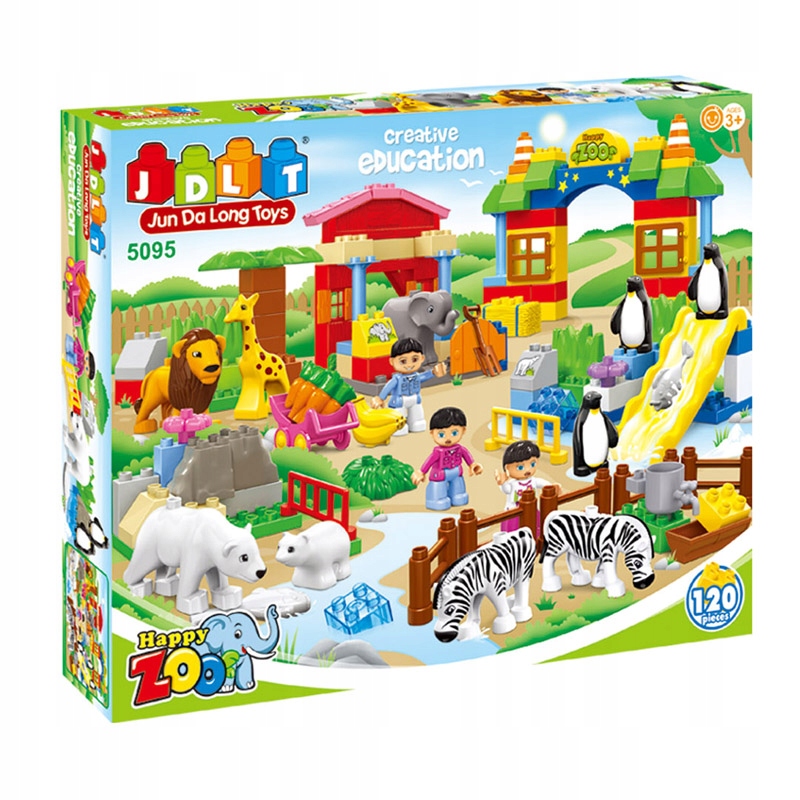 Klocki JDLT ZOO KLOCKI DUPLO Edukacyjne 120 EL