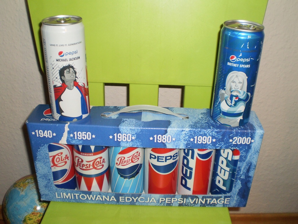 Pepsi puszka limitowana edycja 8szt kolekcje
