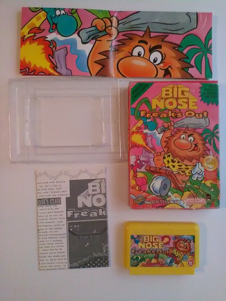 Big Nose Freaks Out BOX Pegasus Famicom BIC