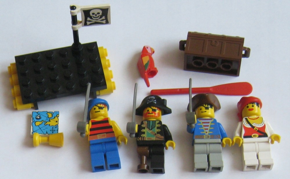 LEGO PIRACI TRATWA, MINIFIGURKI KAPITAN LATA 90-te