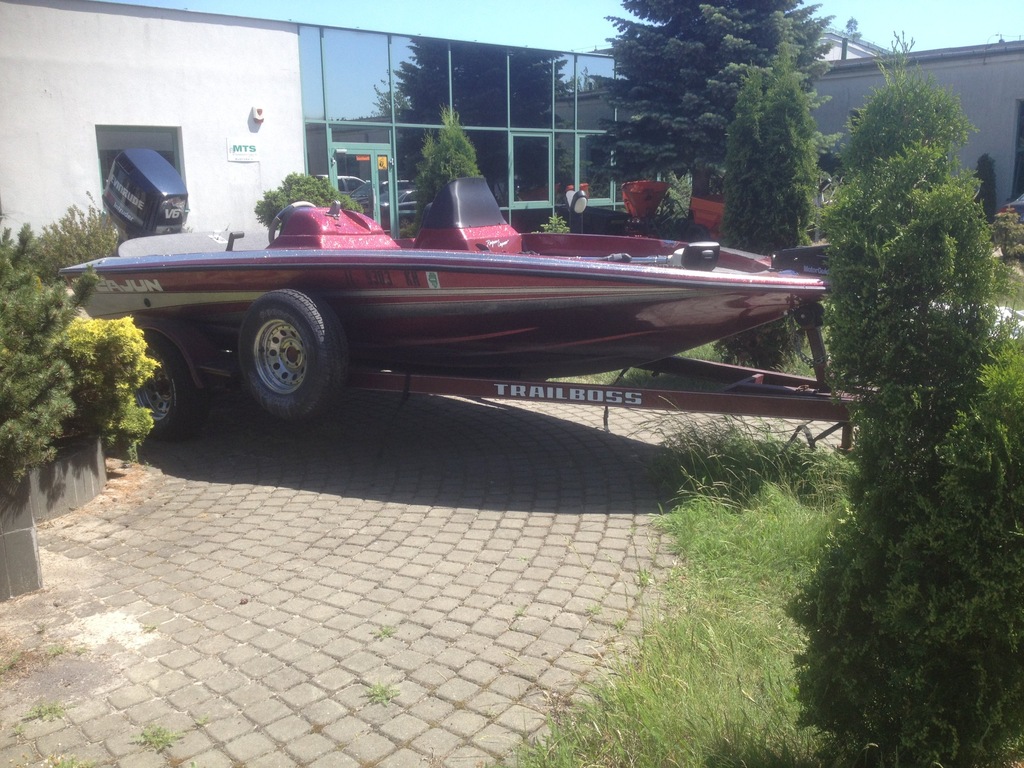 Motorowa łódź wędkarska Cajun silnik evinrude 150