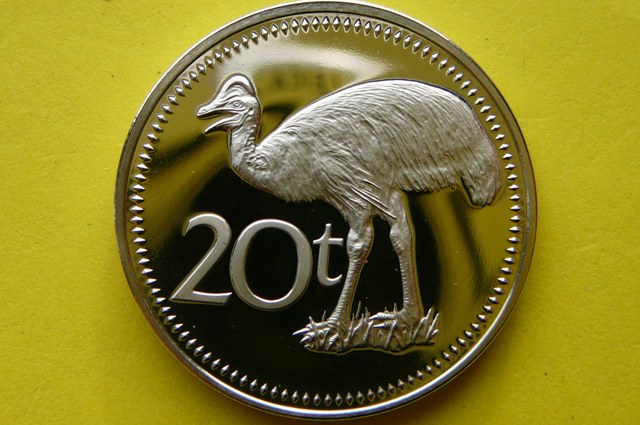 20 TOEA-PAPUA NOWA GWINEA-PTAK KAZUAR MNIEJSZY-UNC