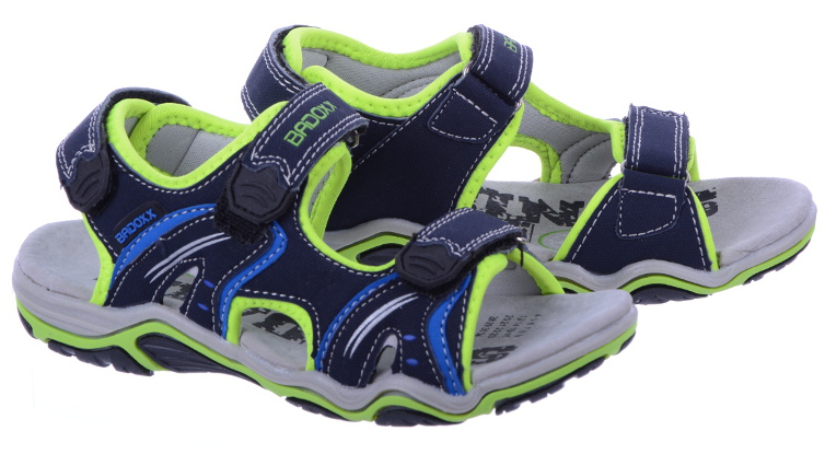 Sandałki Chłopięce na rzepy Badoxx 9125 Granat 30