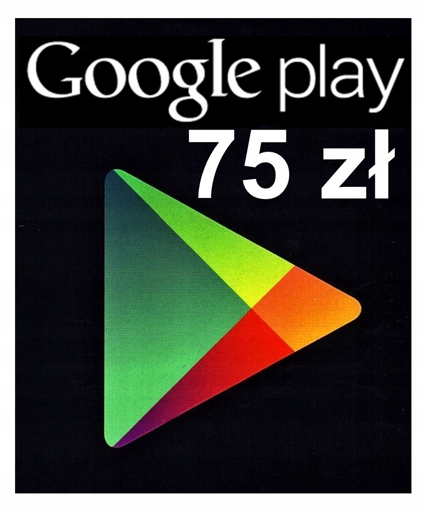Karta upominkowa Google Play 75 zł