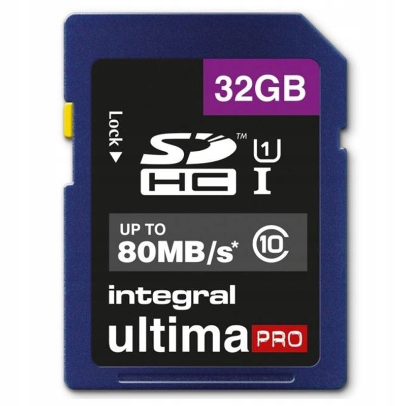 Integral UltimaPro - Karta pamięci 32GB SDHC/XC 80