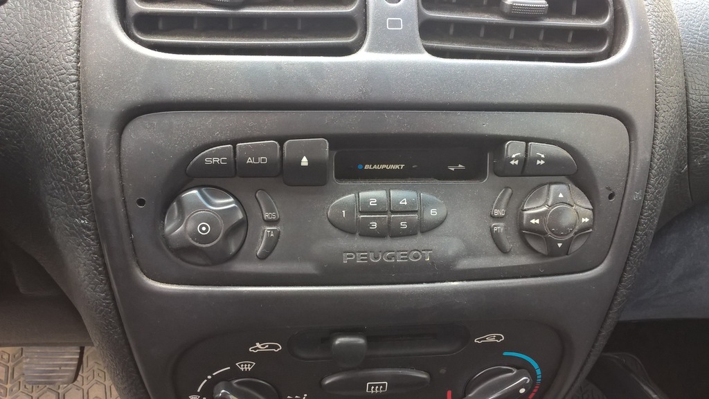 Peugeot 206, radio BLAUPUNKT 6903074473 oficjalne