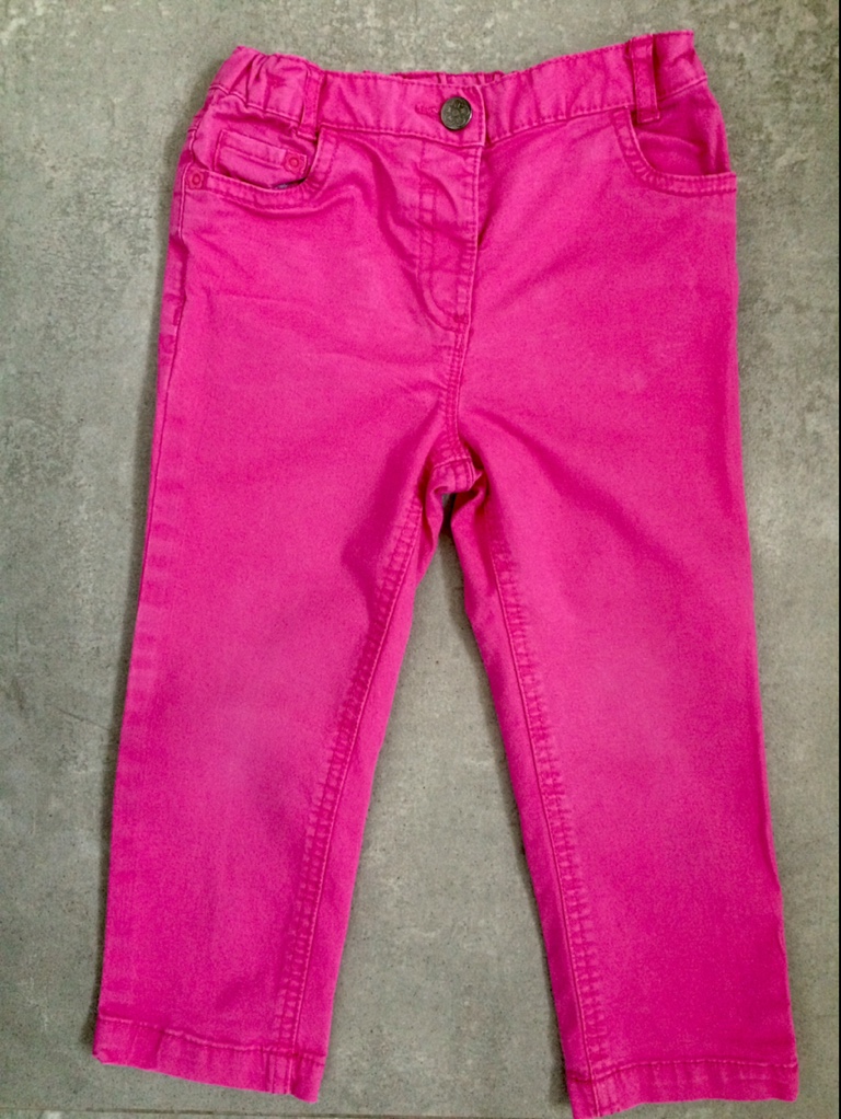 GEORGE różowe spodnie 2-3lata (92-98)
