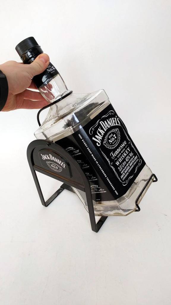 Jack Daniels pusta butelka 3L + kołyska OKAZJA
