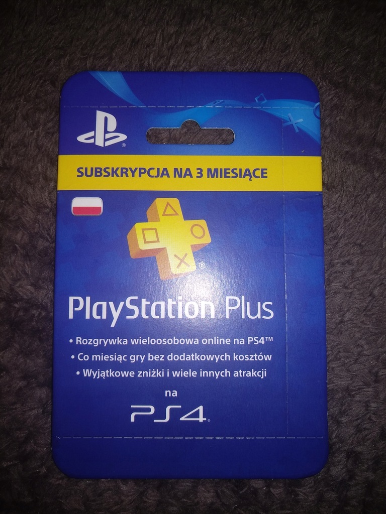 PS Plus 3 Miesiące kod PlayStation Plus