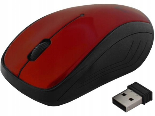 Mysz ART bezprzewodowooptyczna USB AM92E czerwona