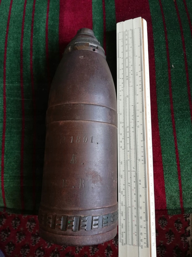 ogromny szrapnel austro węgry odmiana v2 RARE