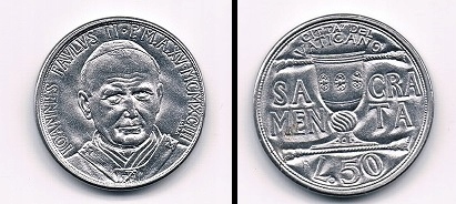 Watykan 50 L - 1993 r.
