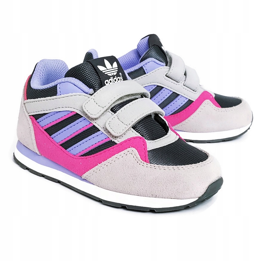 a-chan　0819 Adidas ZX 100 buty dzieciece M17819 Rzepy róż 23,5