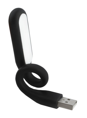 Lampka silikonowa USB - czarna - GRATIS