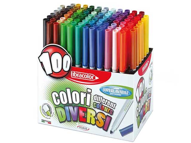 100 kolorów  Mega Zestaw Pisaki, flamastry Colori