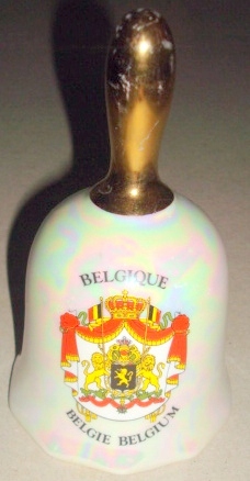Dzwonek z porcelany godło Belgii .