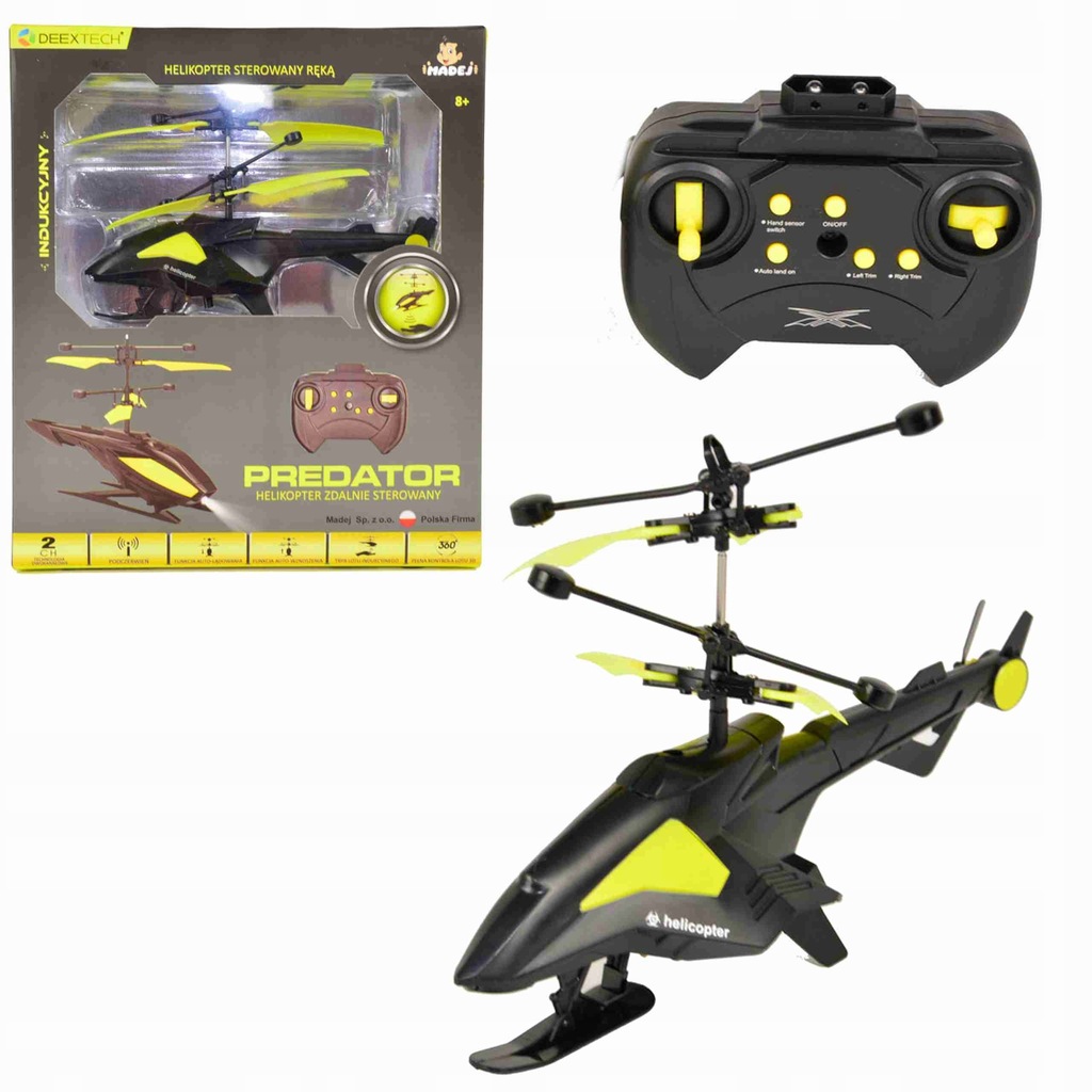 ZDALNIE STEROWANY HELIKOPTER PREDATOR LED
