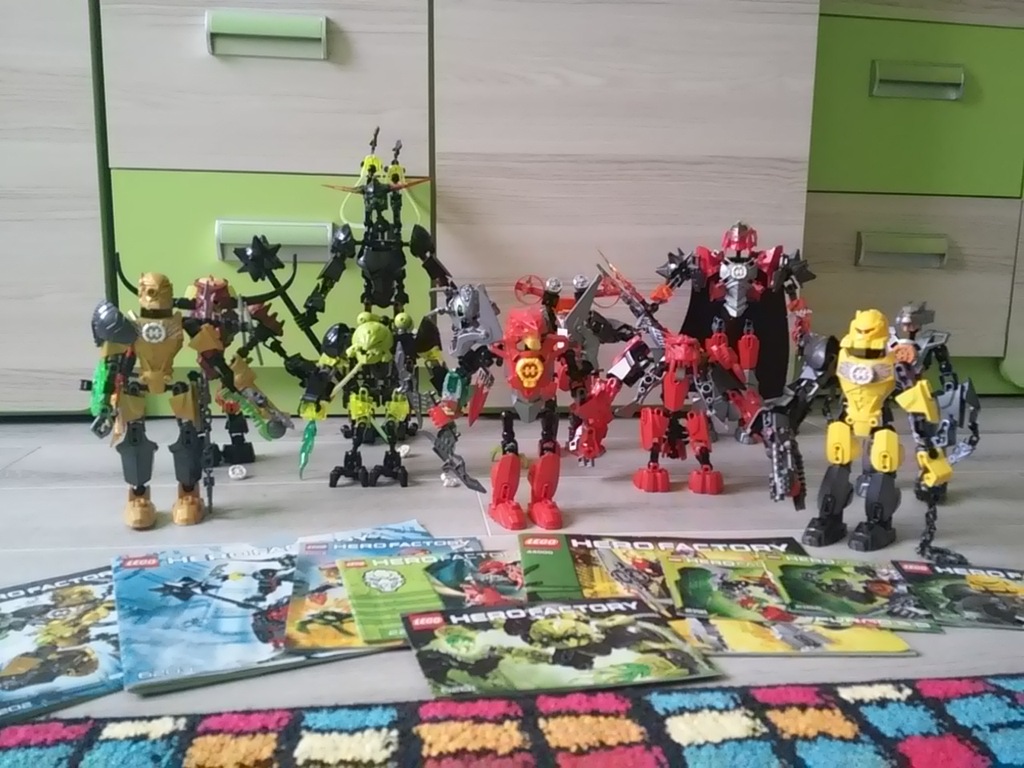 Lego Hero Factory Duży Zestaw 10 figurek