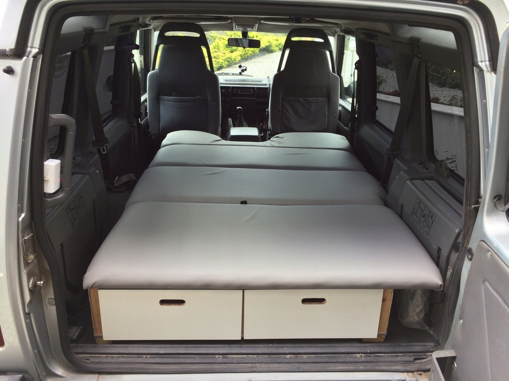 Zabudowa wyprawowa spanie Land Rover Discovery