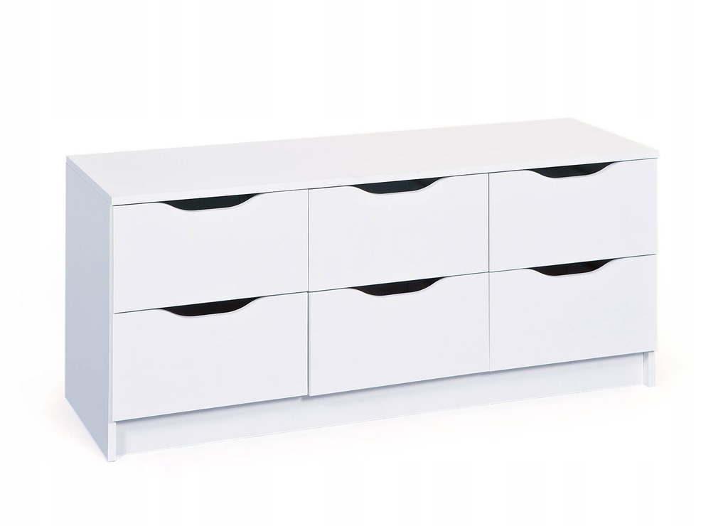 KLASYCZNA KOMODA BIAŁA 120 X 50 X 40 CM