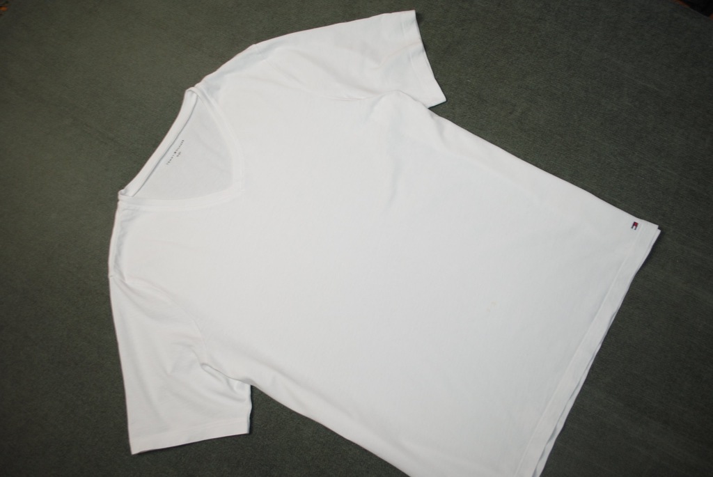 TOMMY HILFIGER__biały t-shirt__logo__XXXL_