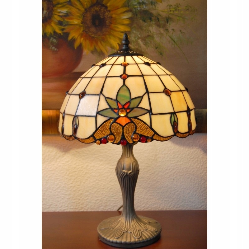 Stylizowana LAMPA TIFFANY szkło witrażowe 036854