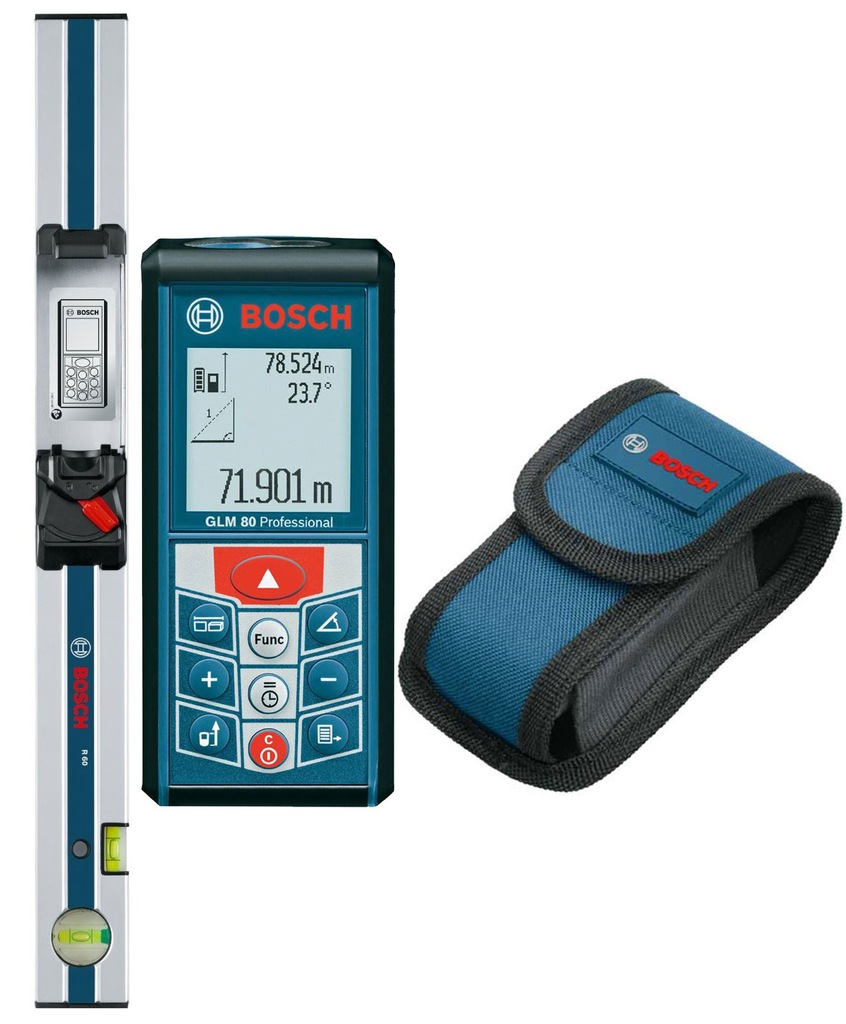 DALMIERZ LASEROWY GLM 80 BOSCH + SZYNA R 60