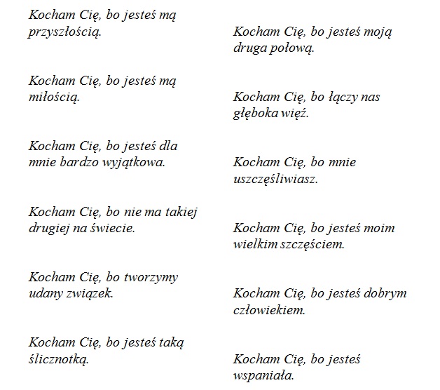 365 POWODÓW dla których Cię kocham WALENTYNKI 