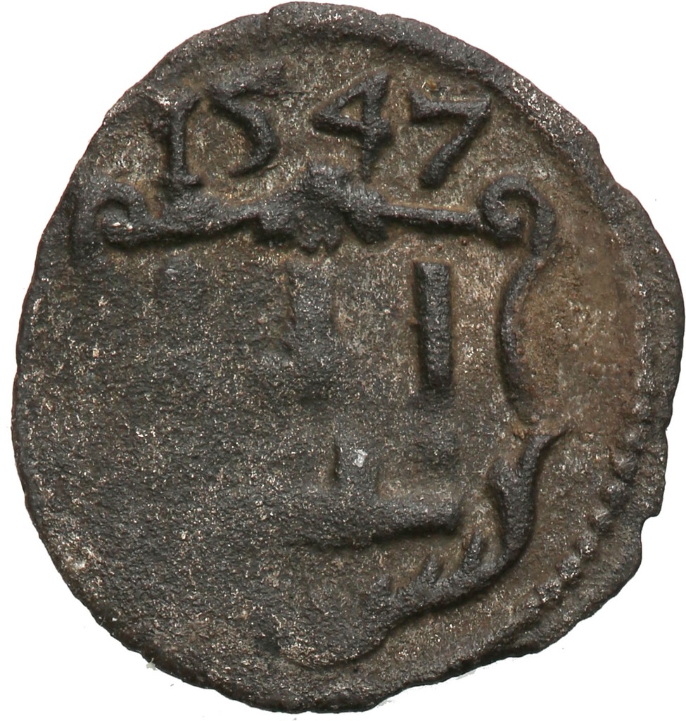 Zygmunt II August obol (półdenar) lit 1547 st.3