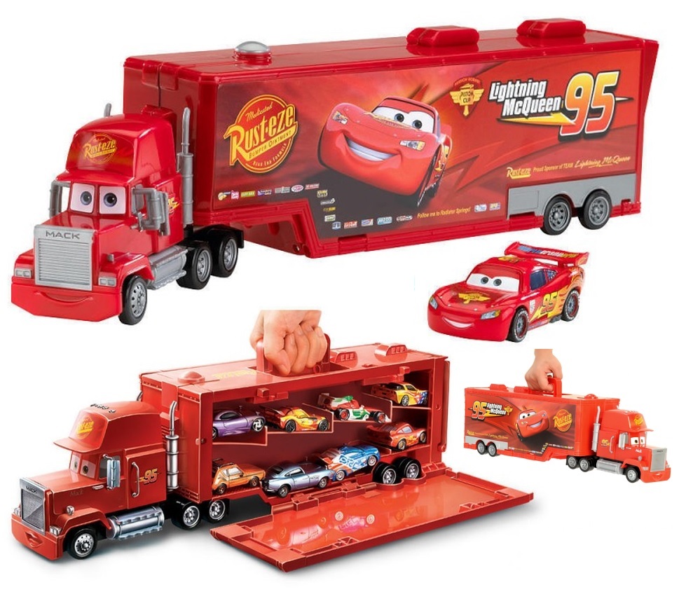 CARS Tir MANIEK Walizka + ZYGZAK MATTEL MACK HOT !