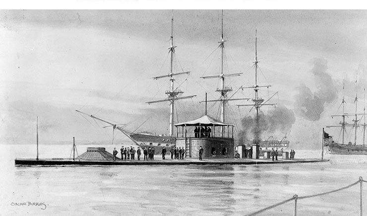 Pancernik USS Monitor rok 1862 // Skala 1:350