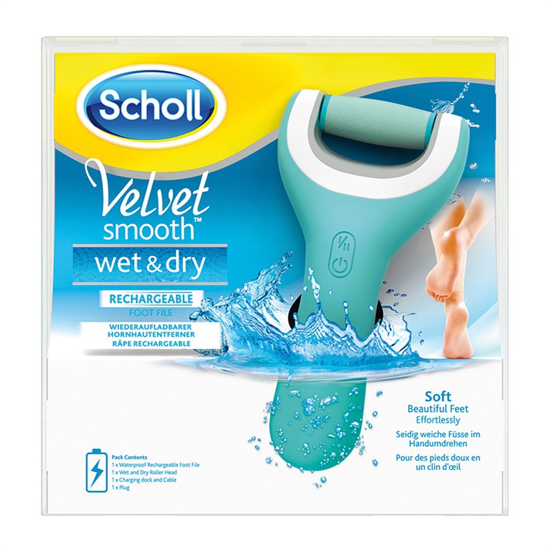 Zestaw Scholl dla pięknych stóp Velvet Smooth wet