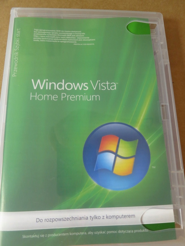 Oryginalny Windows Vista Home Premium 64bit