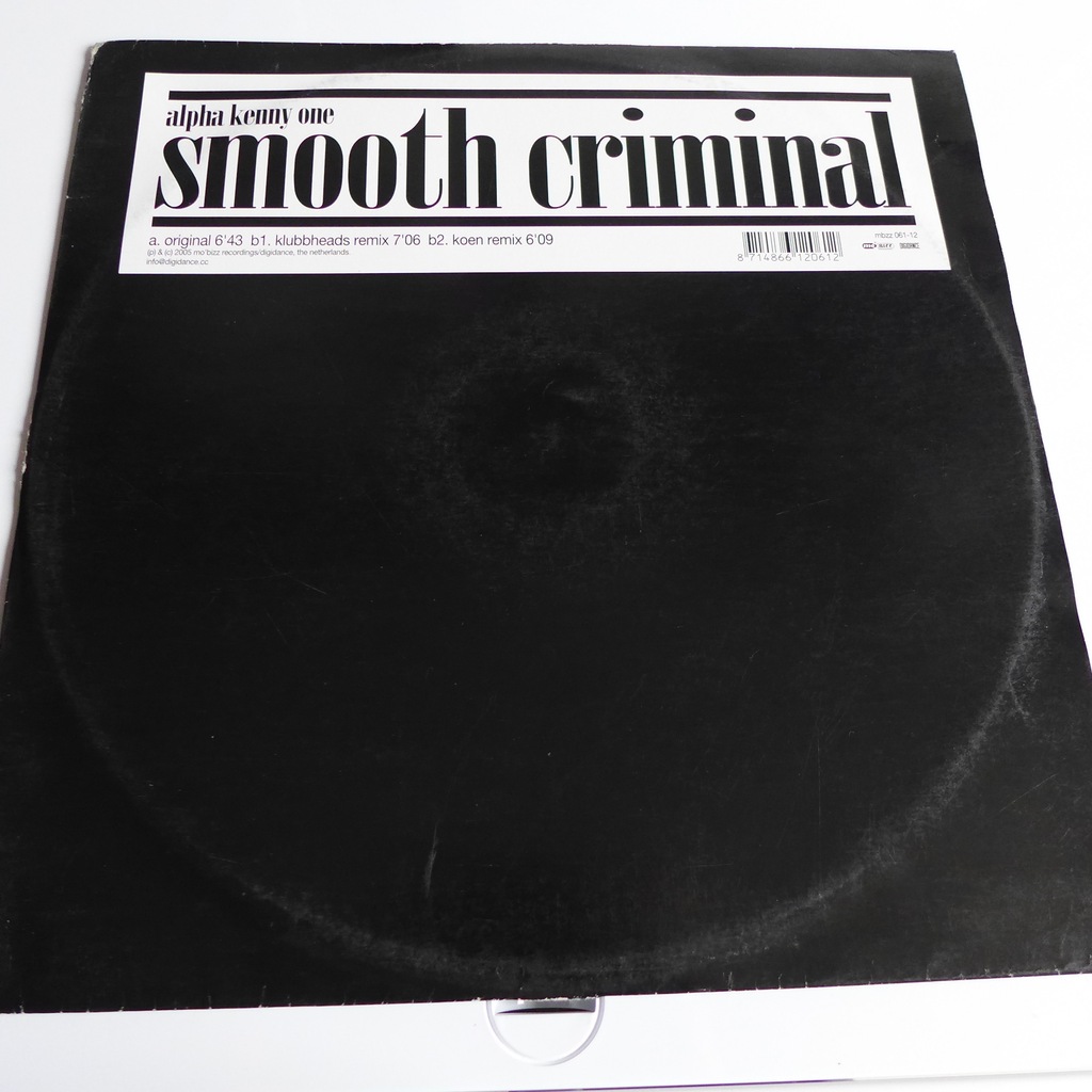 ALPHA KENNY ONE ‎– SMOOTH CRIMINAL (COVER M JACKSO