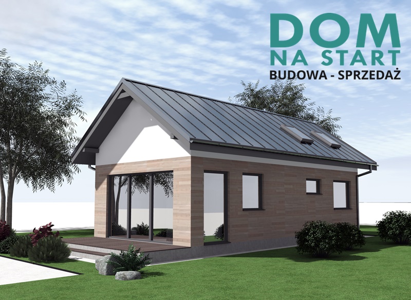 DOM PARTEROWY 50m2 - PROJEKT - JAK WYBUDOWAĆ
