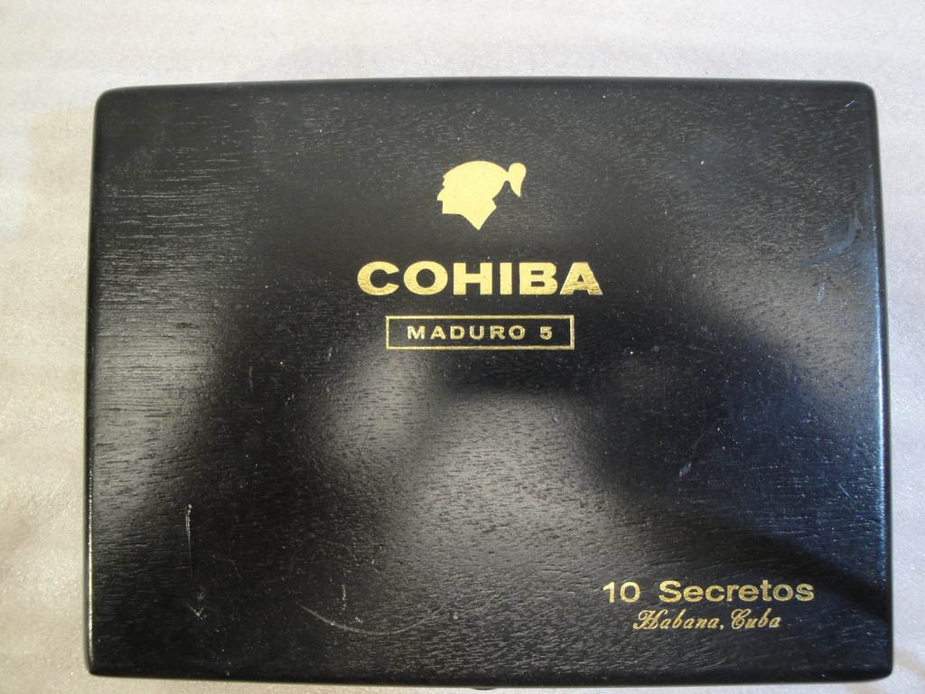 pudełko po cygarach COHIBA MADURO 5