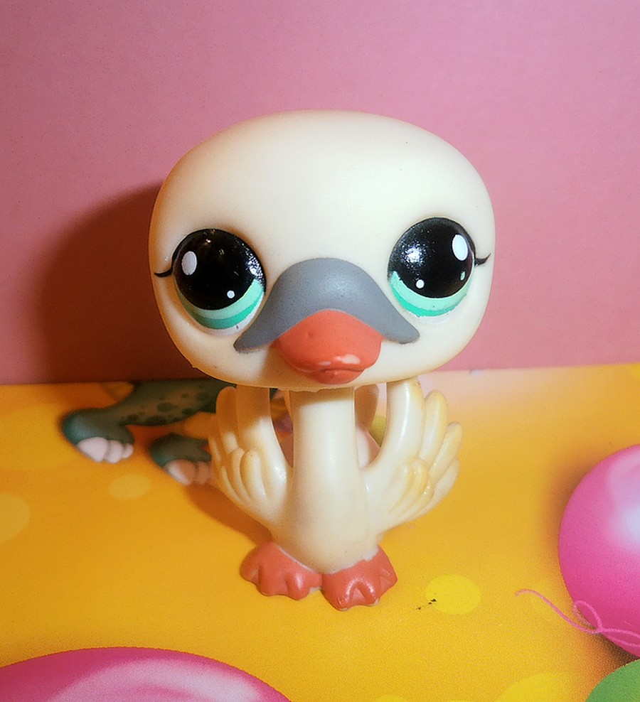 Littlest Pet Shop ptak ptaszek łabędź LPS