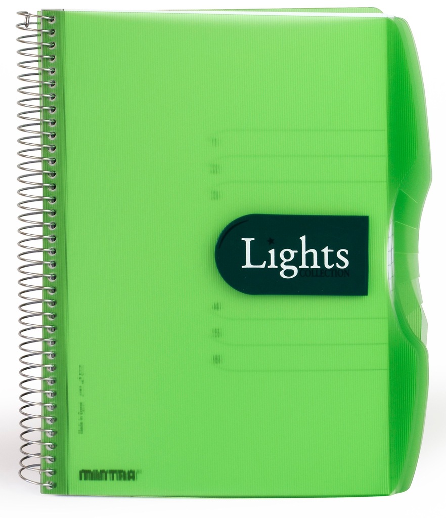 KOŁONOTATNIK ZESZYT LIGHTS A4 150 K LINIE KOLORY