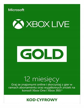 Xbox Live Gold 12 miesięcy Najtaniej !!