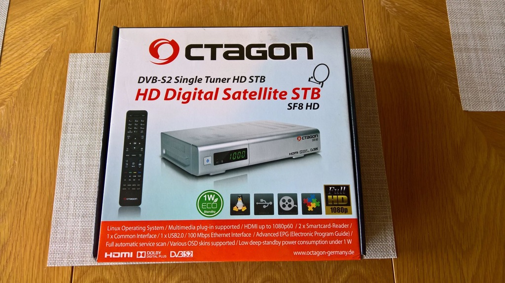 Okazja Tuner OCTAGON SF8 HD E2 OpenPLi 6.1