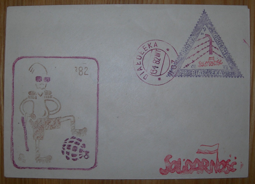 Poczta Obozowa Solidarność - Białołęka 1982