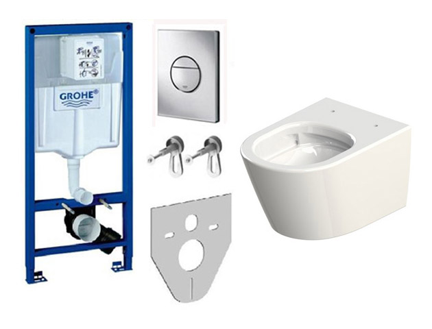 STELAŻ GROHE MISKA WC OPUS RIMLESS RIMFRE DESKA WO