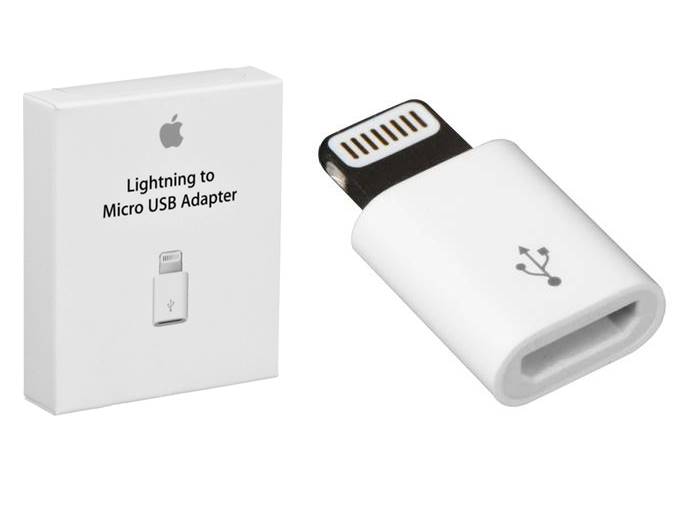 Oryginalny Adapter Apple micro USB na Lightning 7247639041