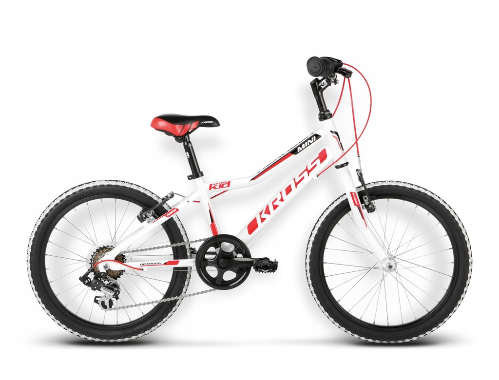 ROWER DZIECIĘCY KROSS HEXAGON MINI BIAŁO CZERWONY